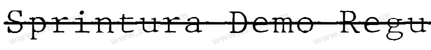 Sprintura Demo Regul字体转换 Sprintura Demo Regul字体转换